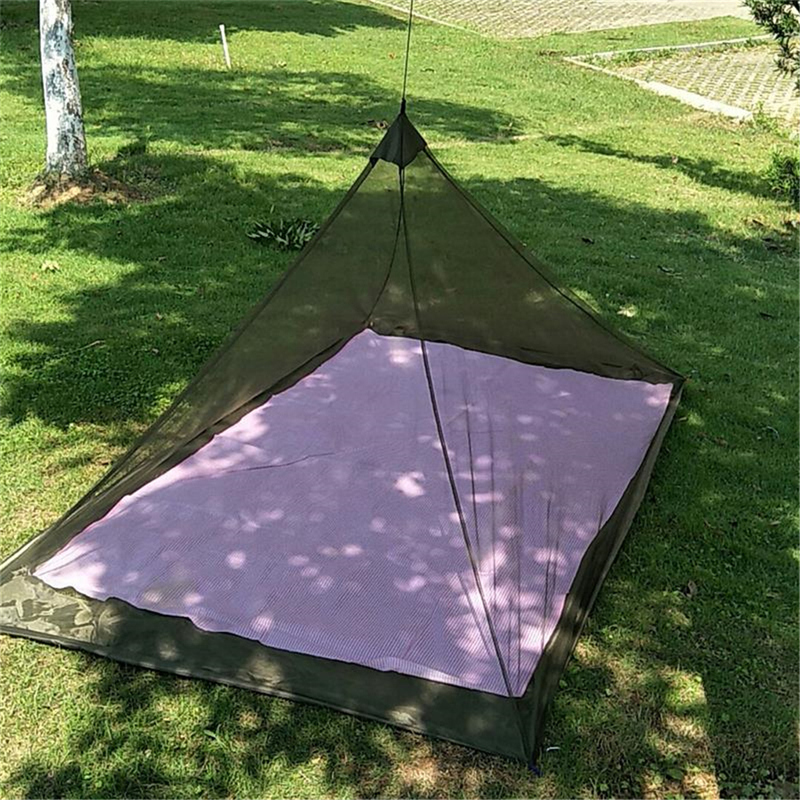 Cheap Goat Tents Single Outdoor Net Tent Triangle Anti insect Camping Bed Curtain Portable Folding Mesh Canopy Camping Home Travel Casual Tent Tents 